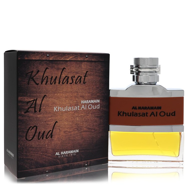 Al Haramain Khulasat Al Oud by Al Haramain Eau De Parfum Spray (Unisex) 3.4 oz Al Haramain Khulasat Al Oud by Al Haramain Eau De Parfum Spray (Unisex) 3.4 oz